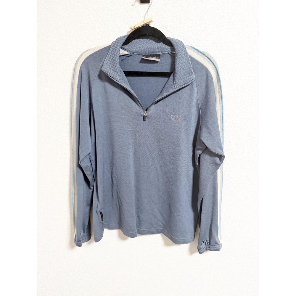 Icebreaker Sport LTD Coronet Half Zip Merino Wool Knit Pullover Outdoor Large‎